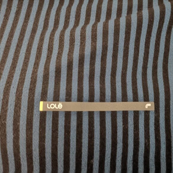 Lole Ladies Blue & Black Striped Full Zip Athletic Jacket - Picture 4 of 9